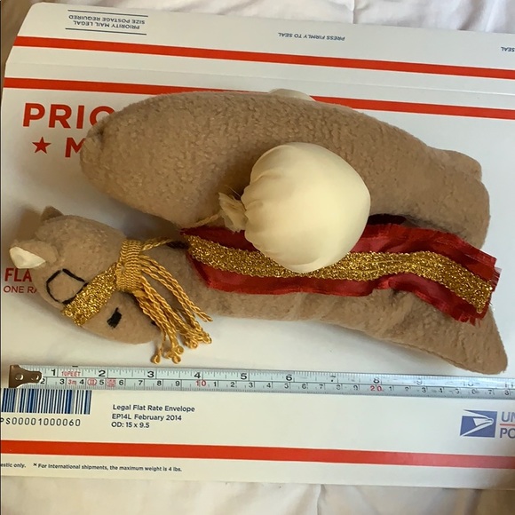 Vintage camel Nativity scene Christmas vintage fabric doll decoration used - Picture 8 of 8